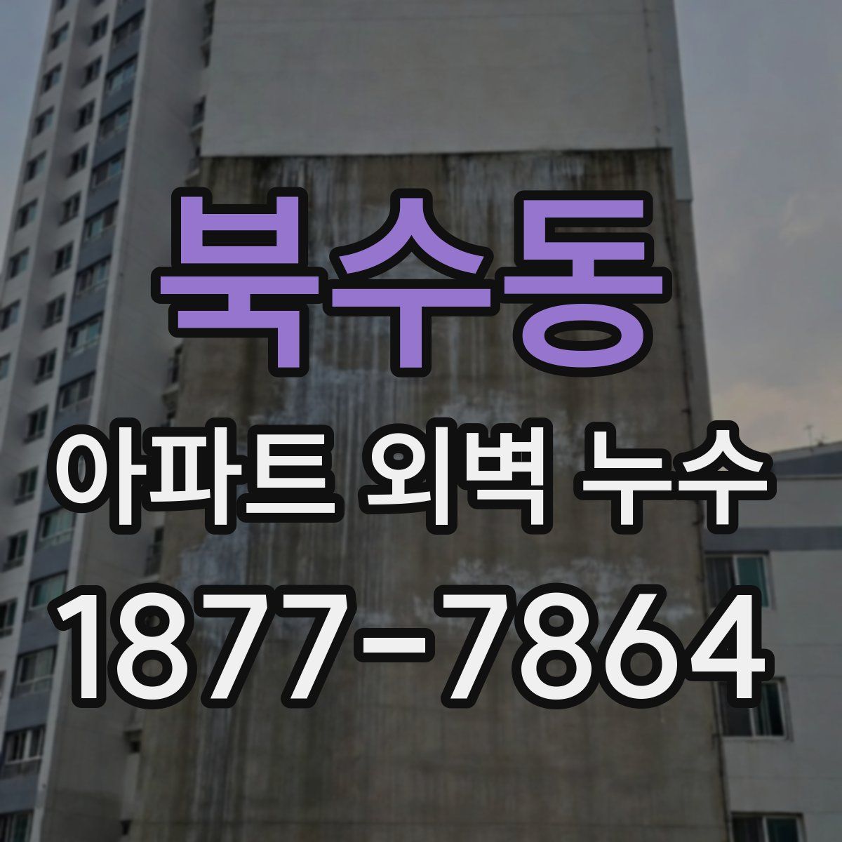 북수동 아파트 외벽 누수