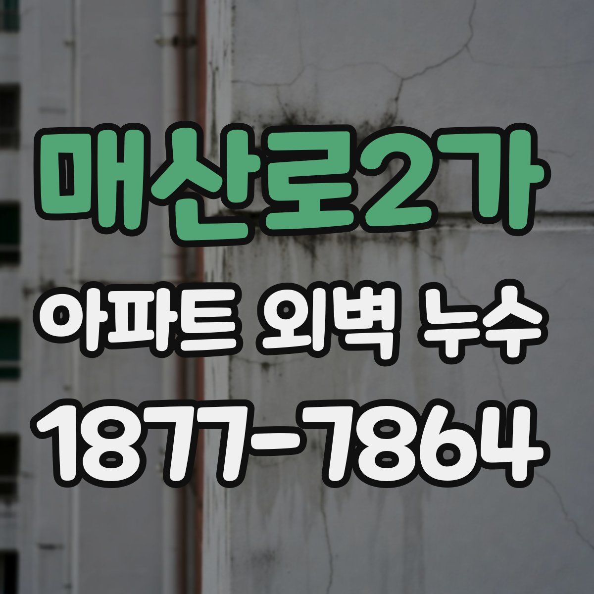 매산로2가 아파트 외벽 누수