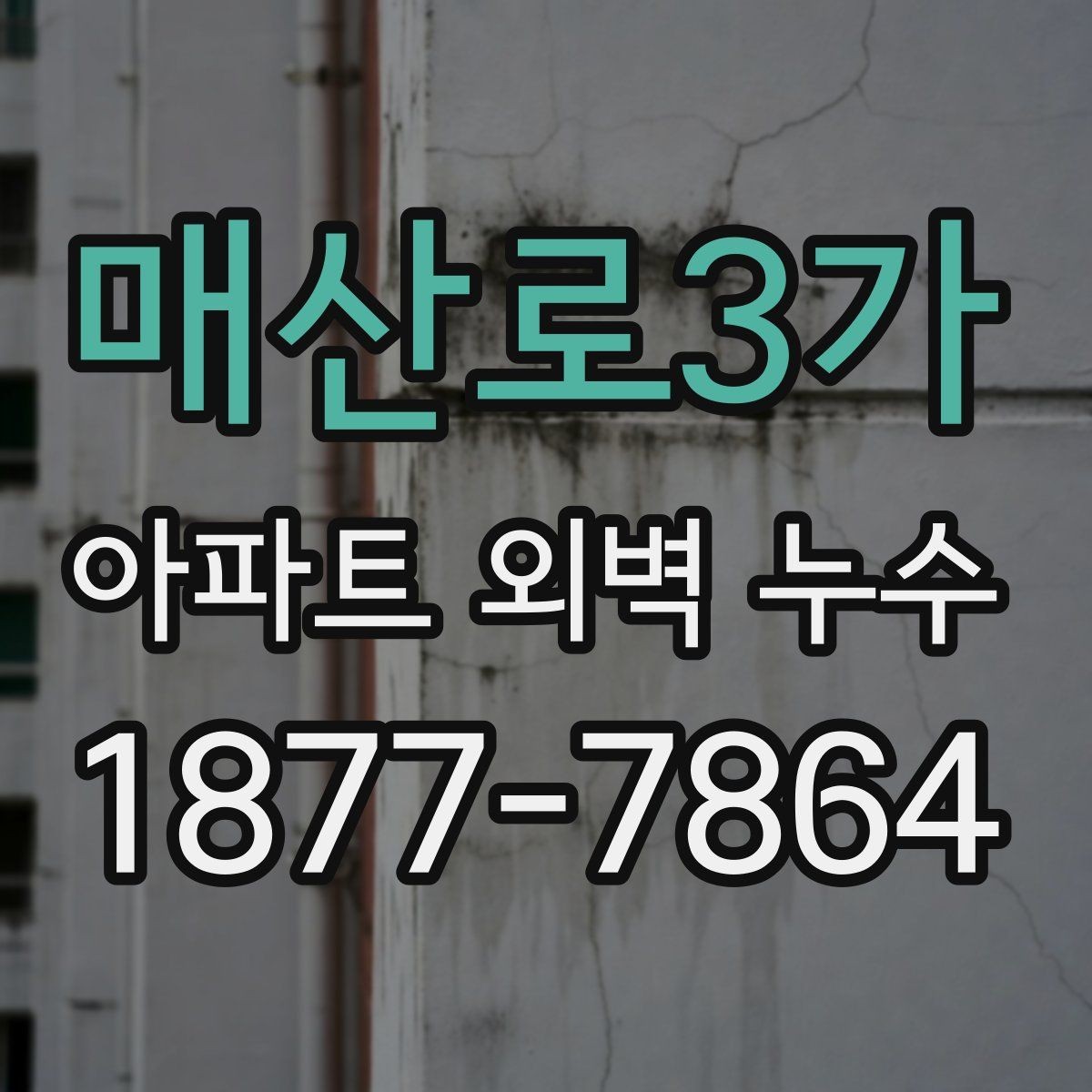 매산로3가 아파트 외벽 누수 원인별 보수 방법 정리