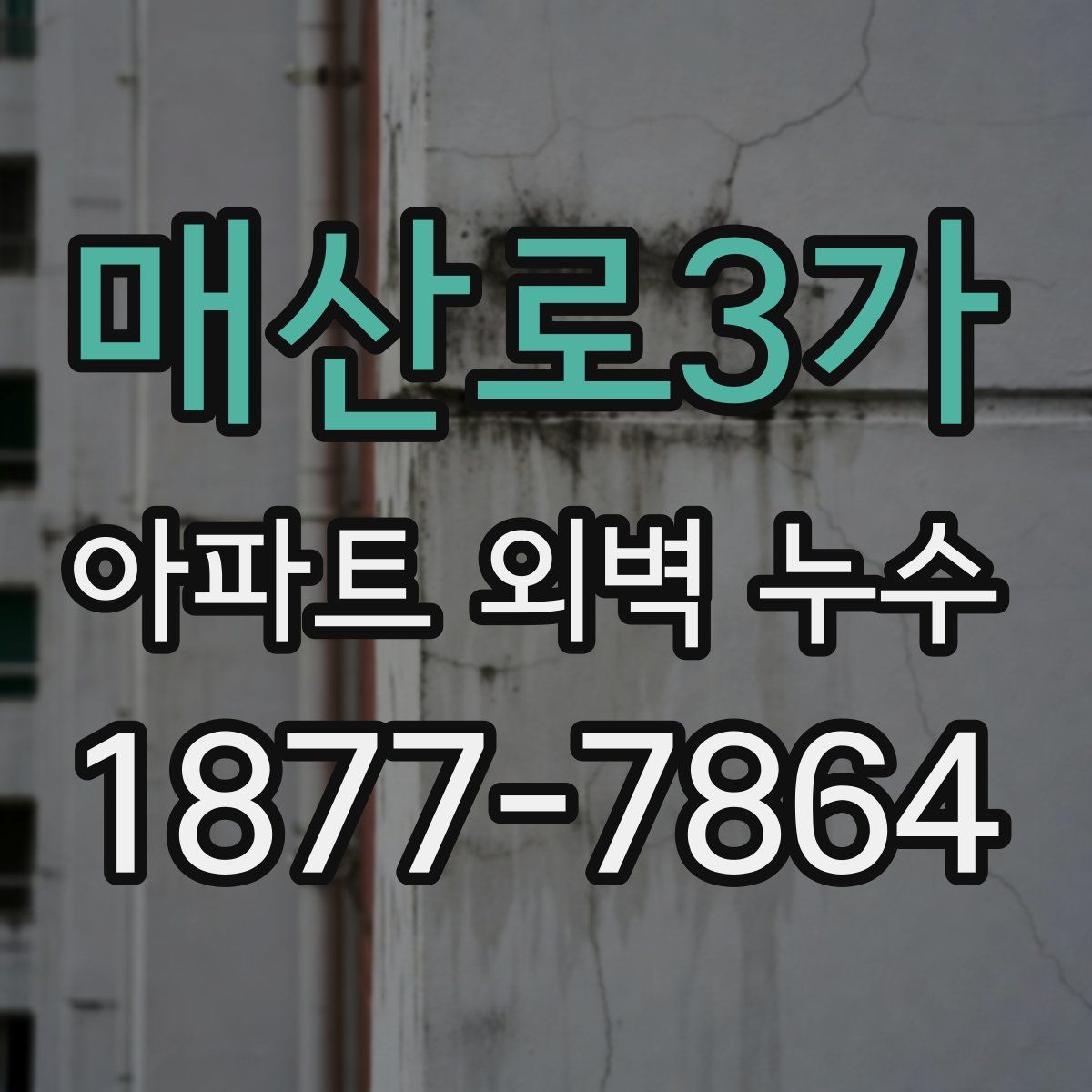 매산로3가 아파트 외벽 누수