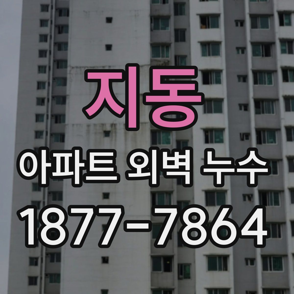 지동 아파트 외벽 누수