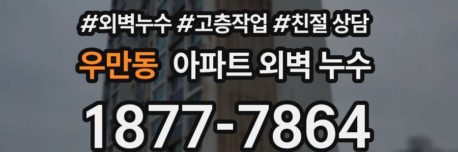 우만동 아파트 외벽 누수