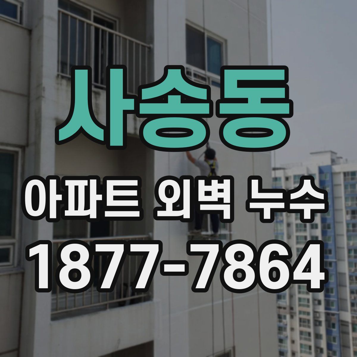 사송동 아파트 외벽 누수