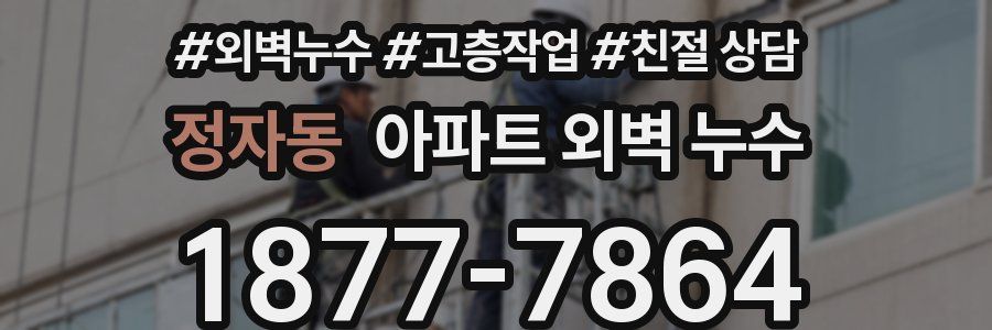 정자동 아파트 외벽 누수