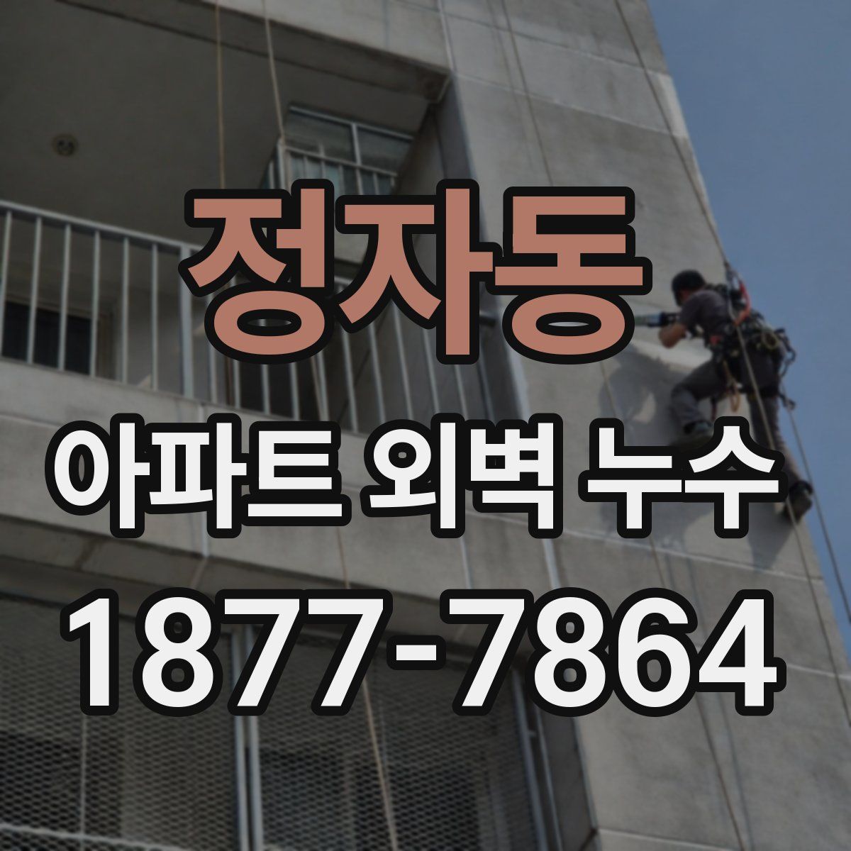 정자동 아파트 외벽 누수