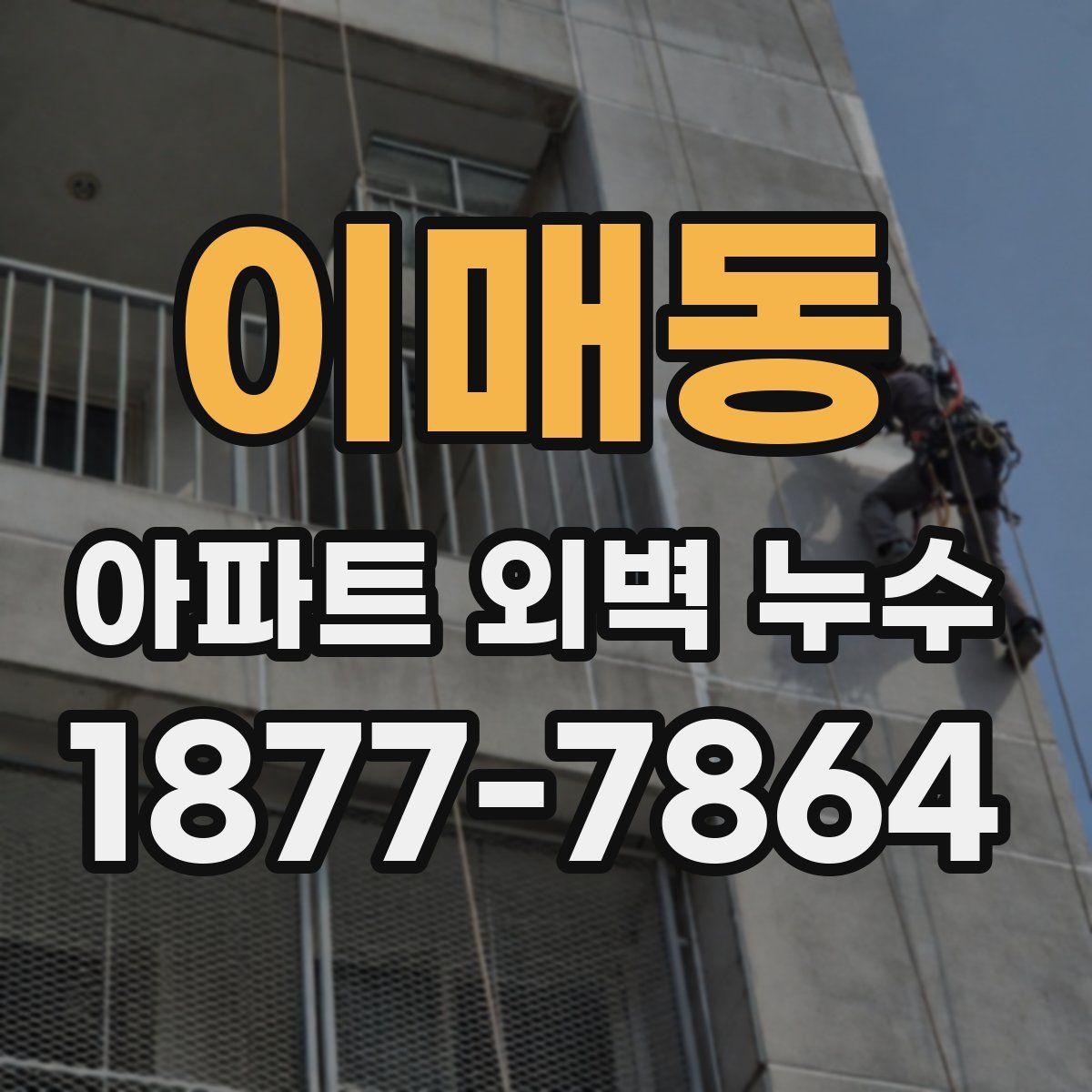 이매동 아파트 외벽 누수