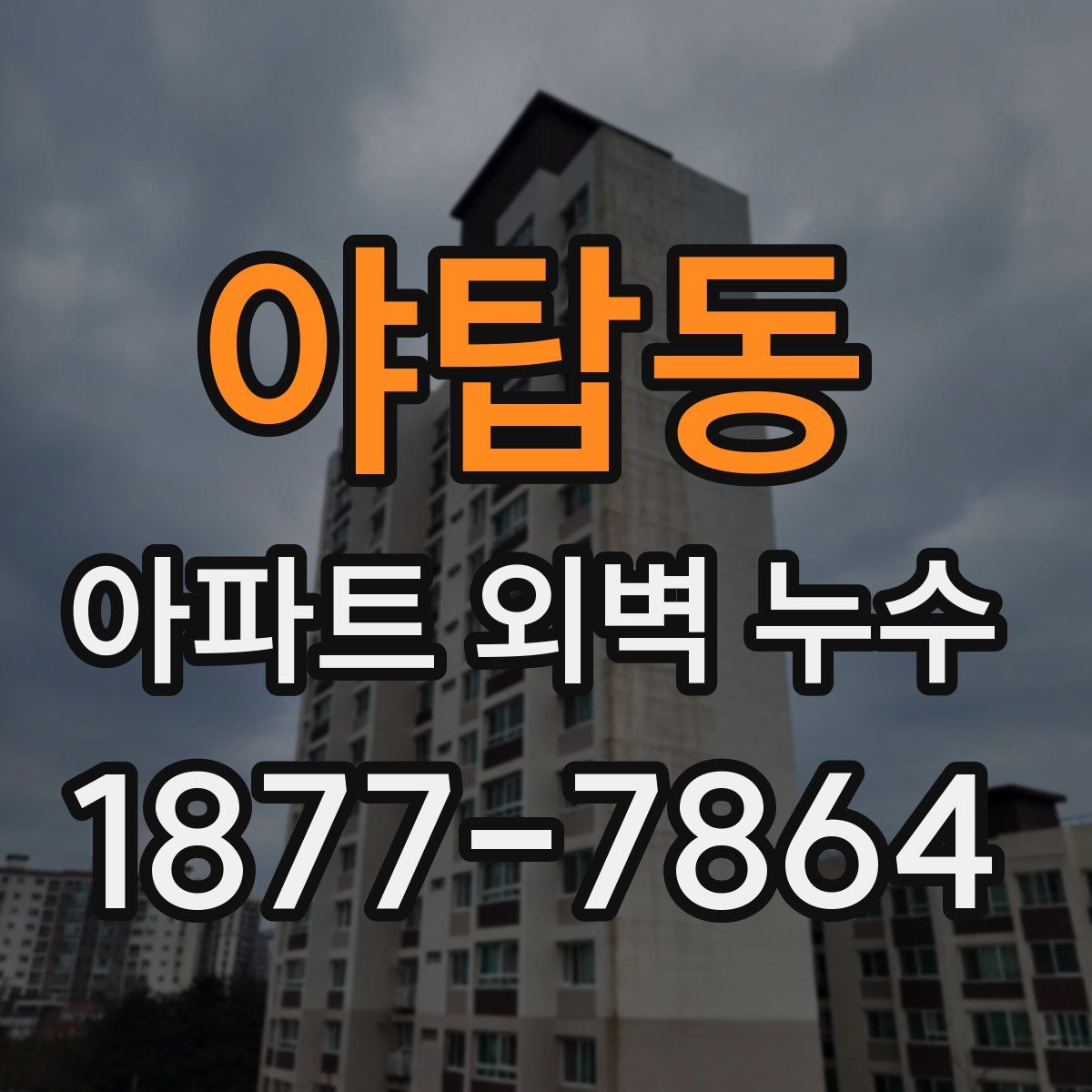 야탑동 아파트 외벽 누수