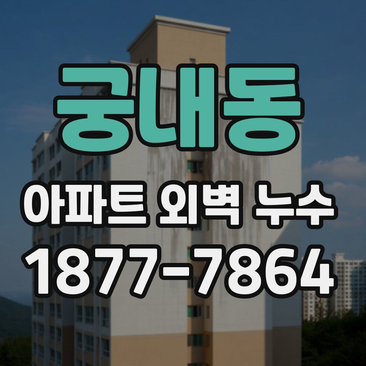 궁내동 아파트 외벽 누수