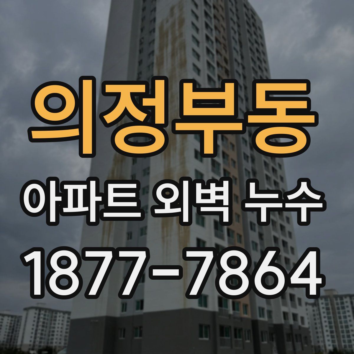 의정부동 아파트 외벽 누수