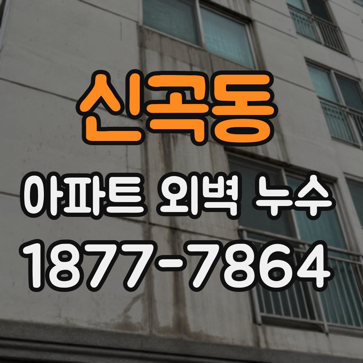 신곡동 아파트 외벽 누수