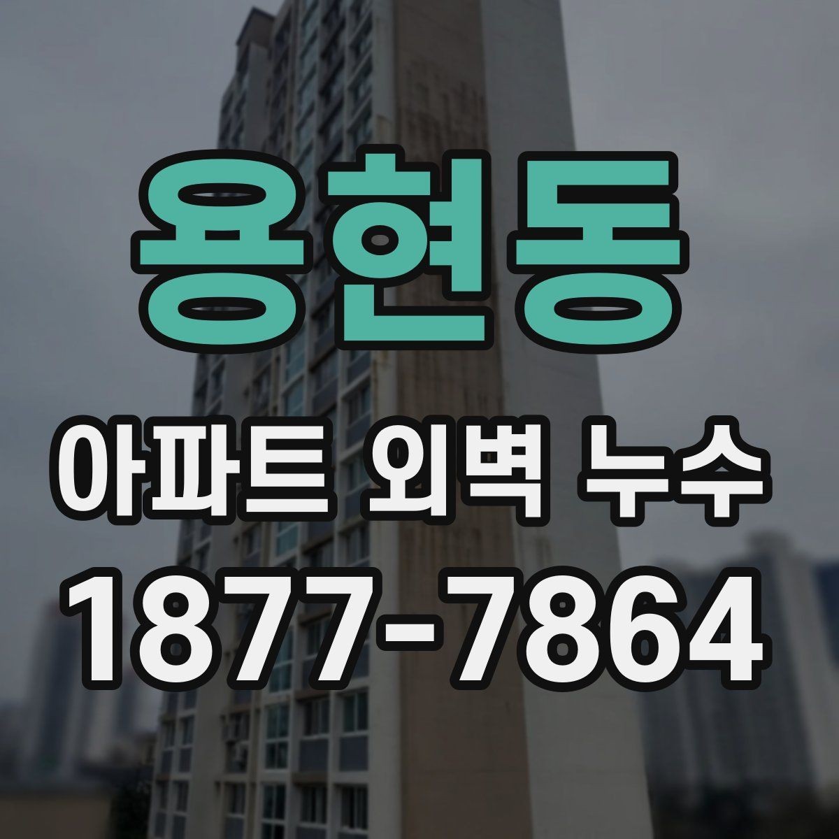 용현동 아파트 외벽 누수 원인별 점검 방법 정리