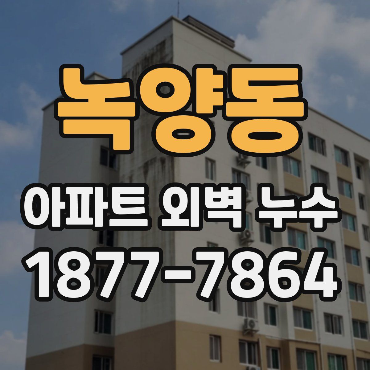 녹양동 아파트 외벽 누수