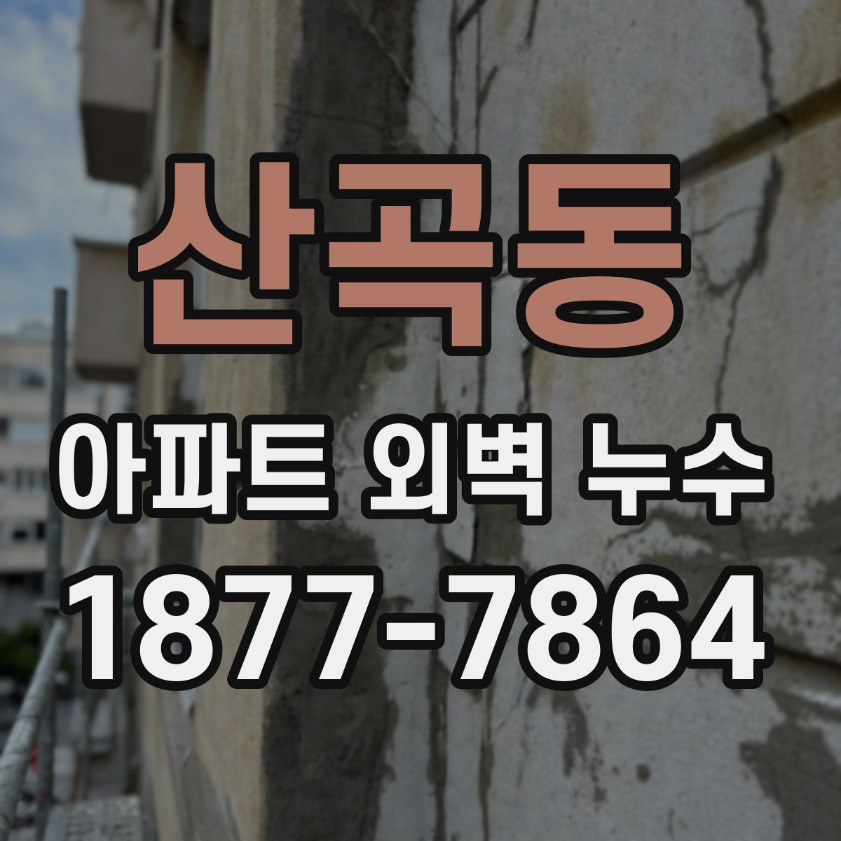 산곡동 아파트 외벽 누수