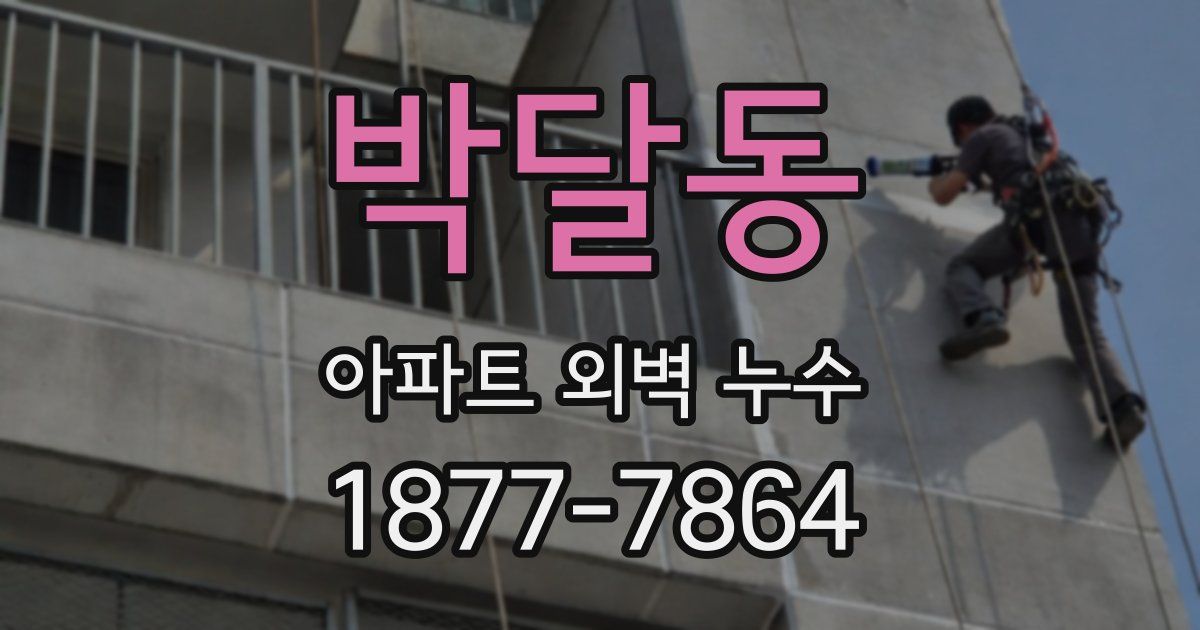 박달동 아파트 외벽 누수