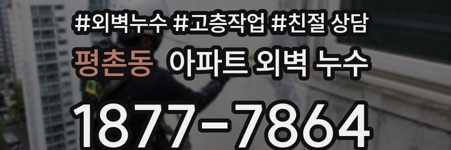 평촌동 아파트 외벽 누수