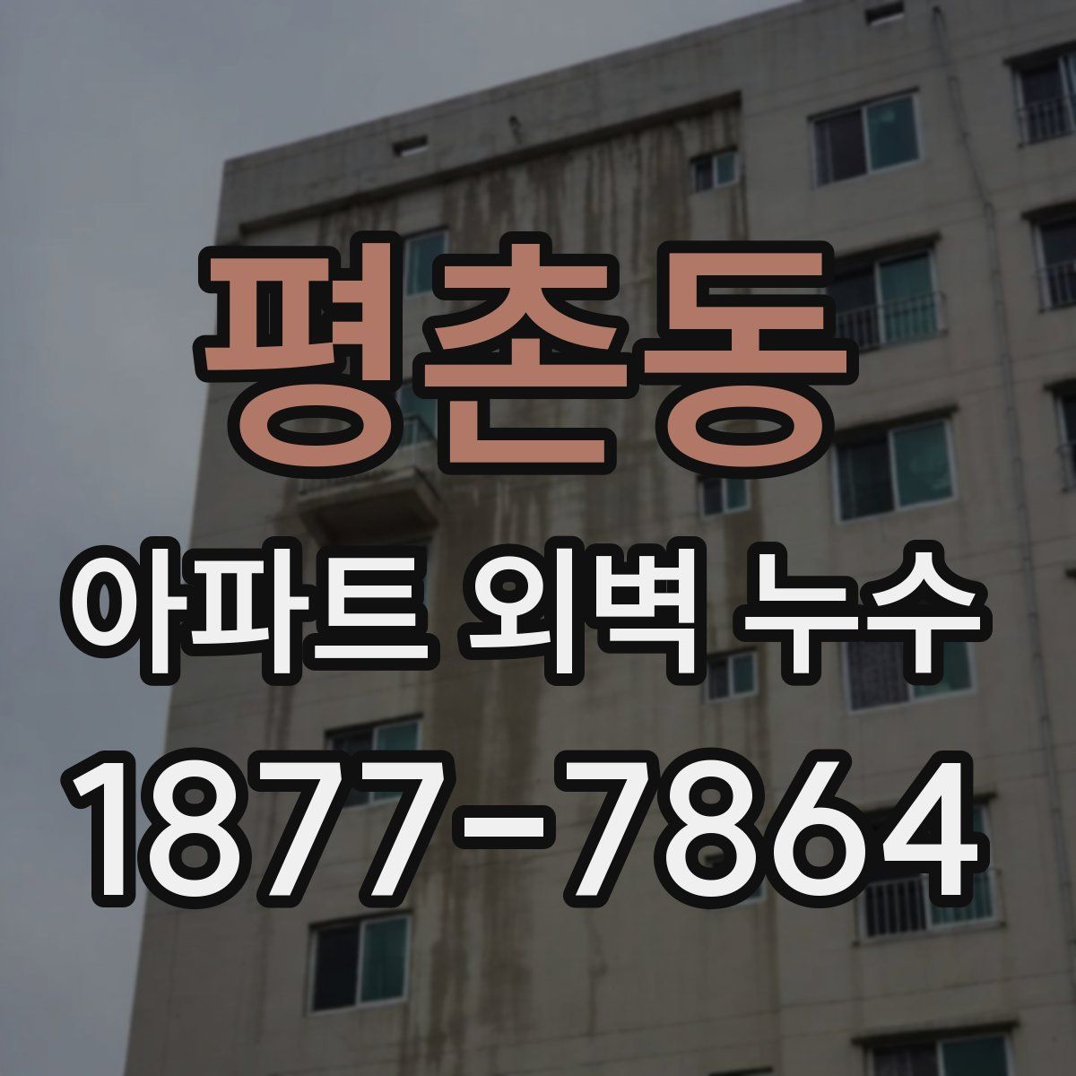 평촌동 아파트 외벽 누수