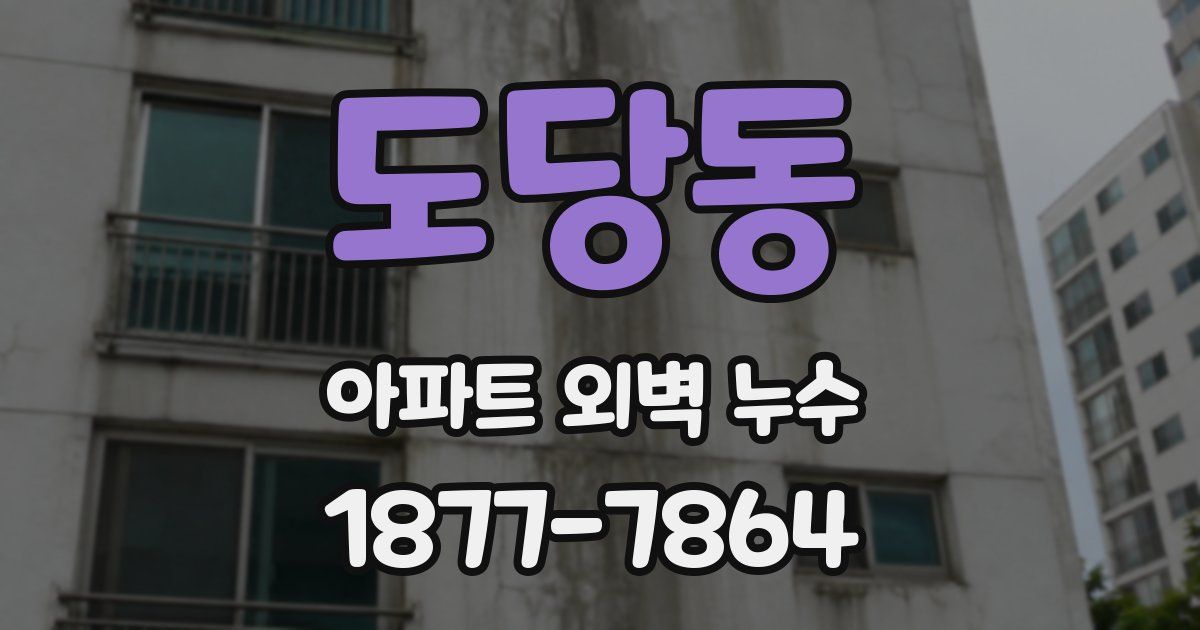 도당동 아파트 외벽 누수