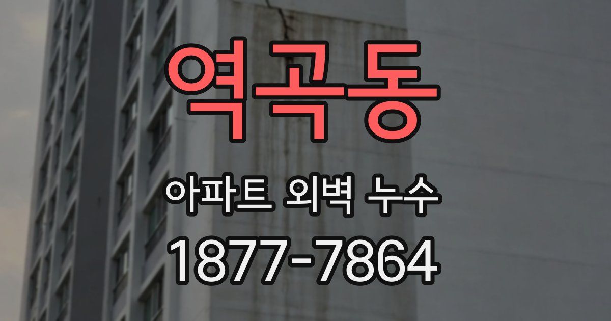 역곡동 아파트 외벽 누수