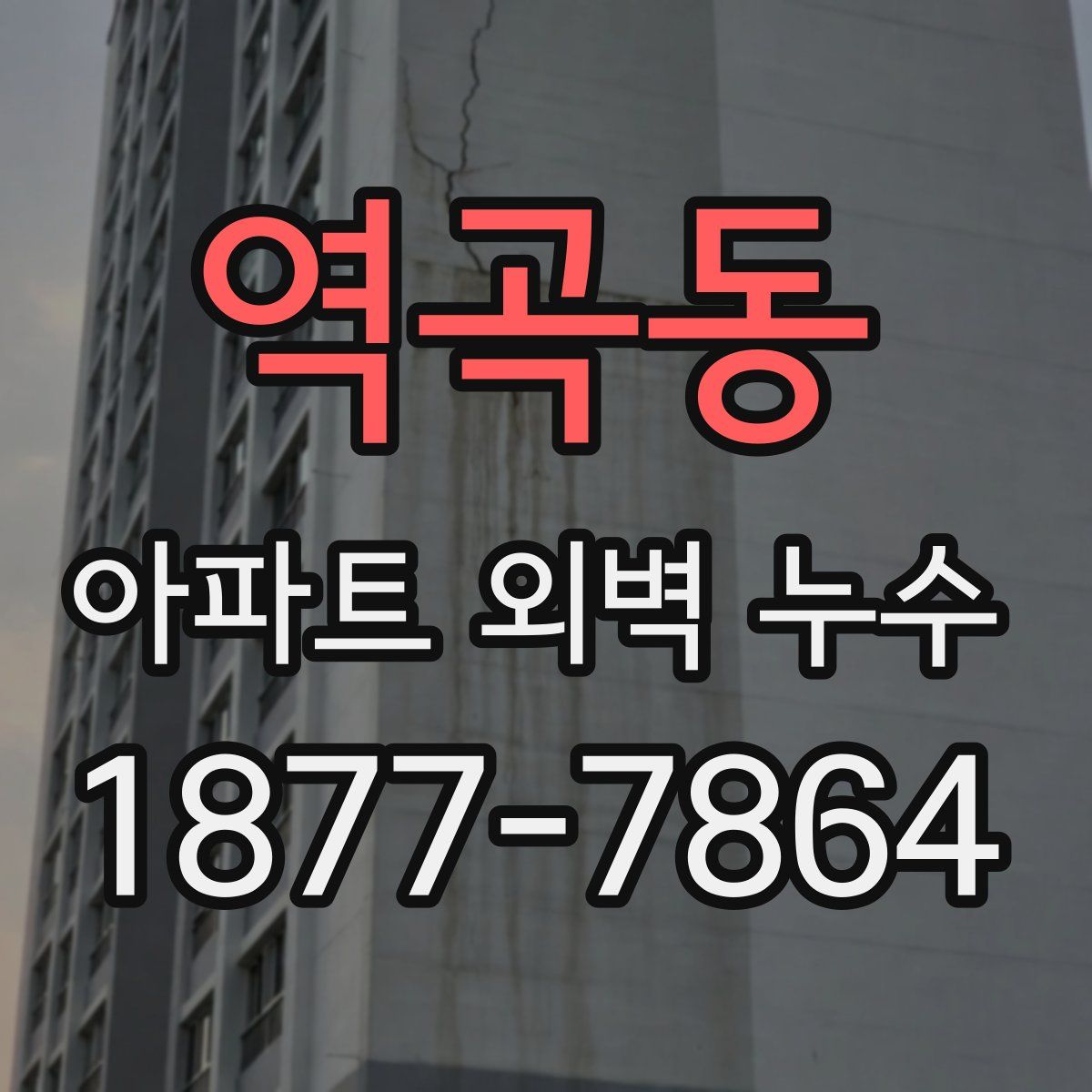 역곡동 아파트 외벽 누수