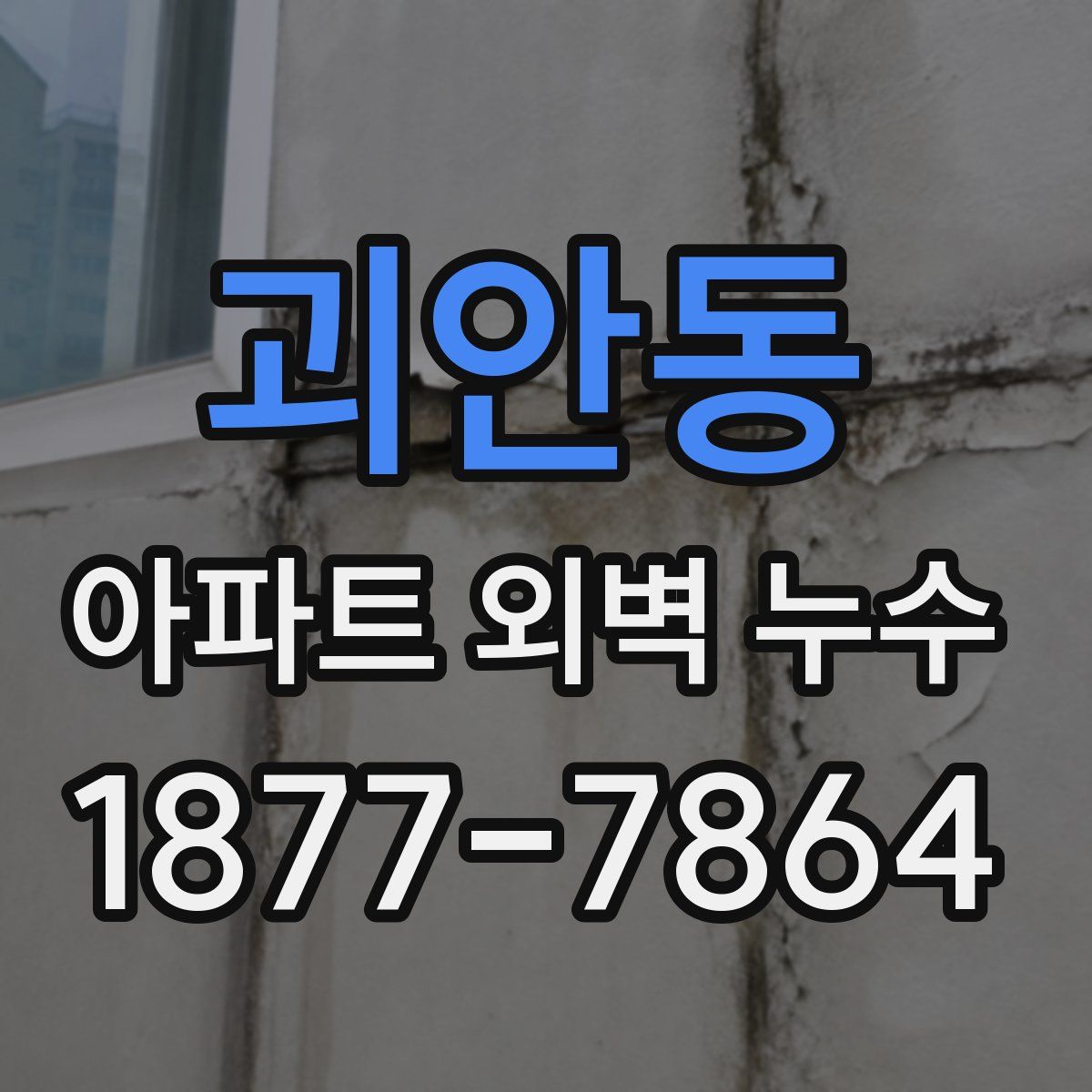 괴안동 아파트 외벽 누수
