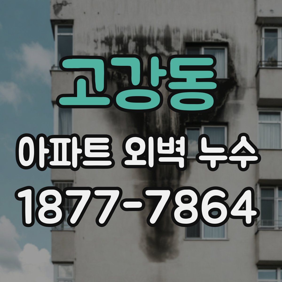 고강동 아파트 외벽 누수