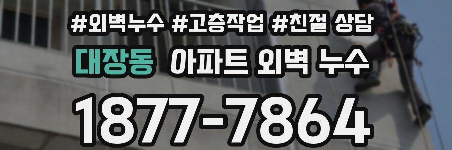 대장동 아파트 외벽 누수