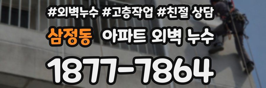 삼정동 아파트 외벽 누수