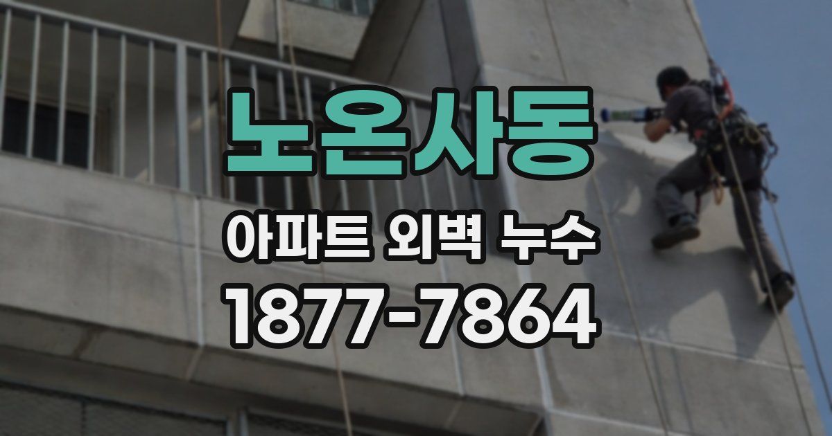 노온사동 아파트 외벽 누수