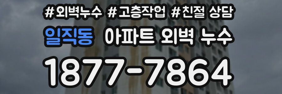 일직동 아파트 외벽 누수