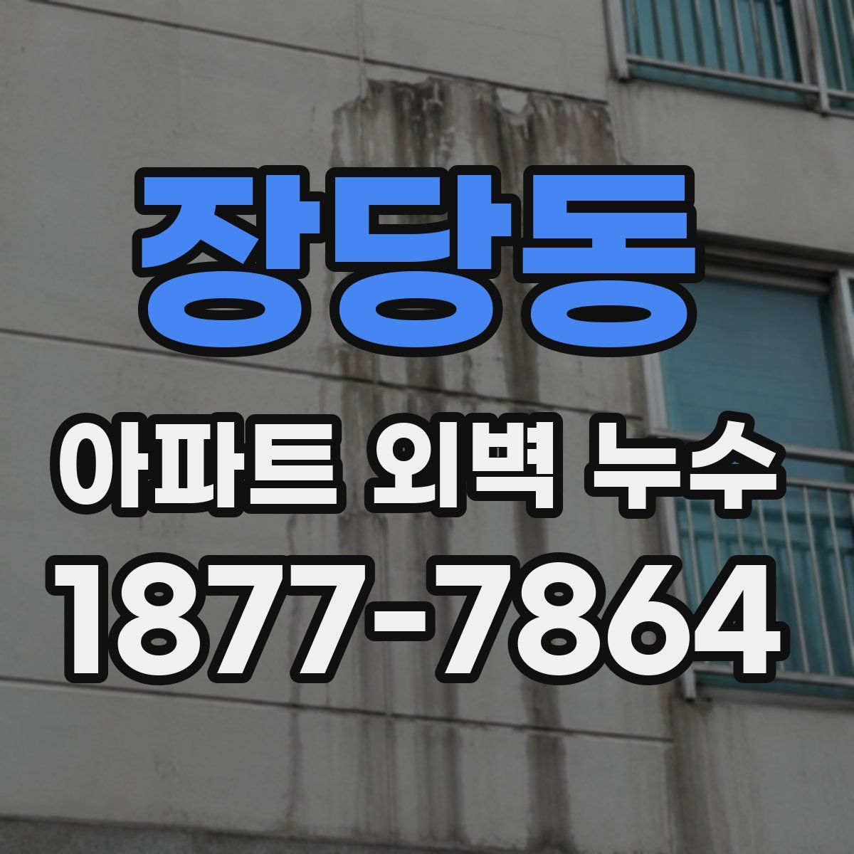 장당동 아파트 외벽 누수