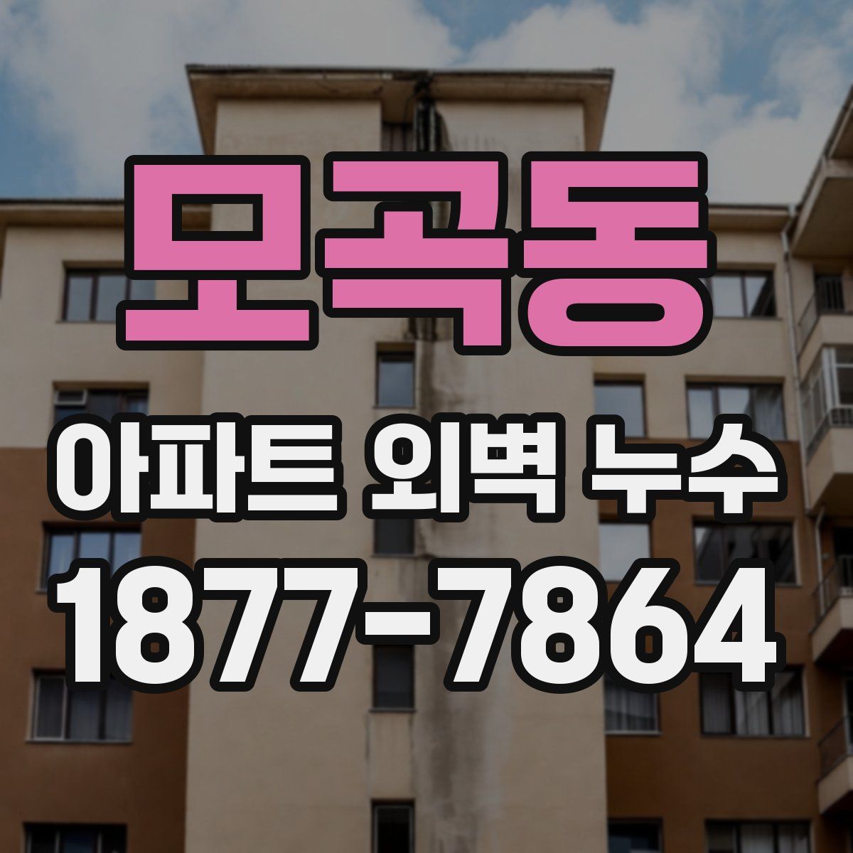 모곡동 아파트 외벽 누수