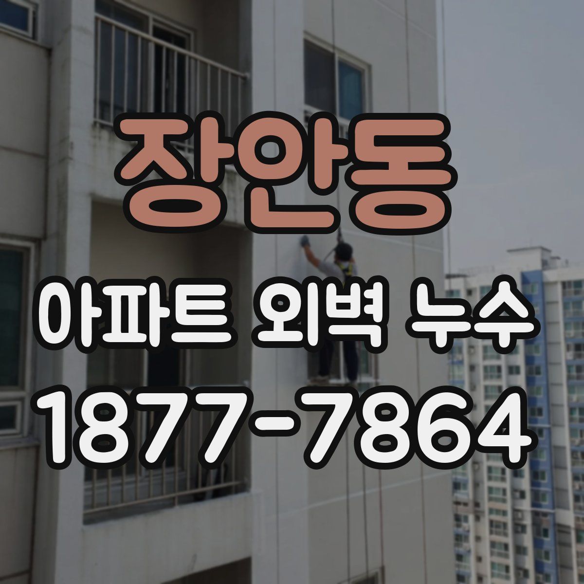 장안동 아파트 외벽 누수