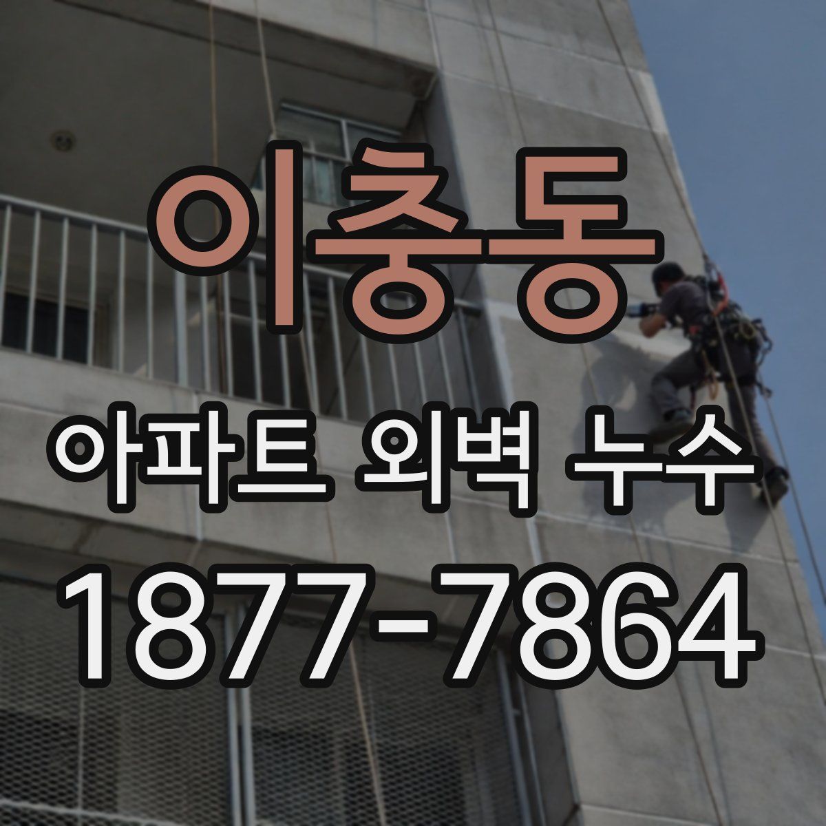 이충동 아파트 외벽 누수