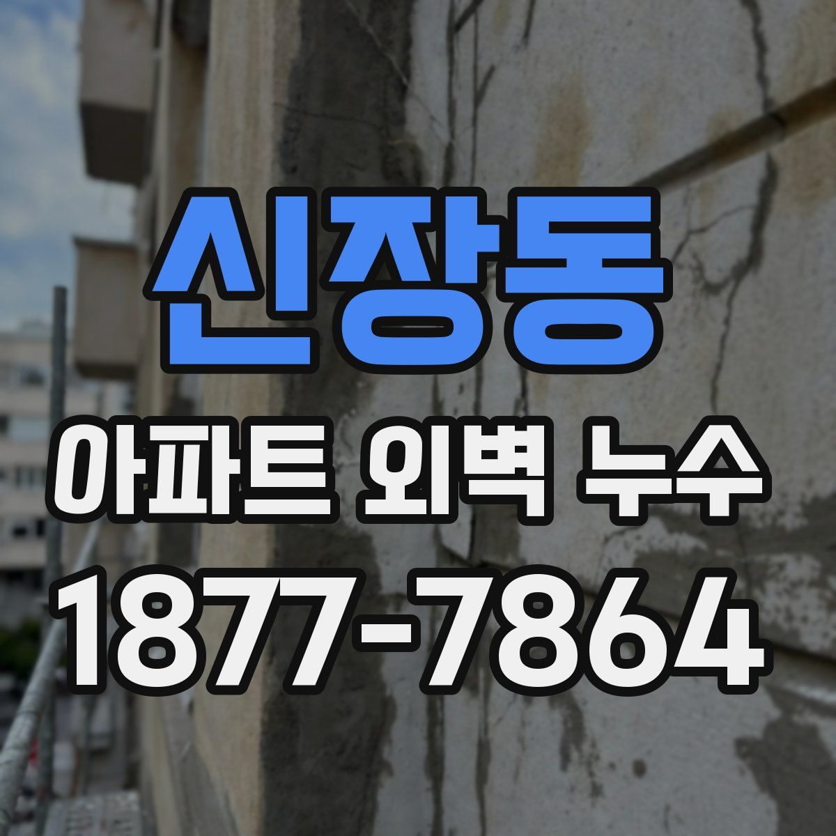 신장동 아파트 외벽 누수