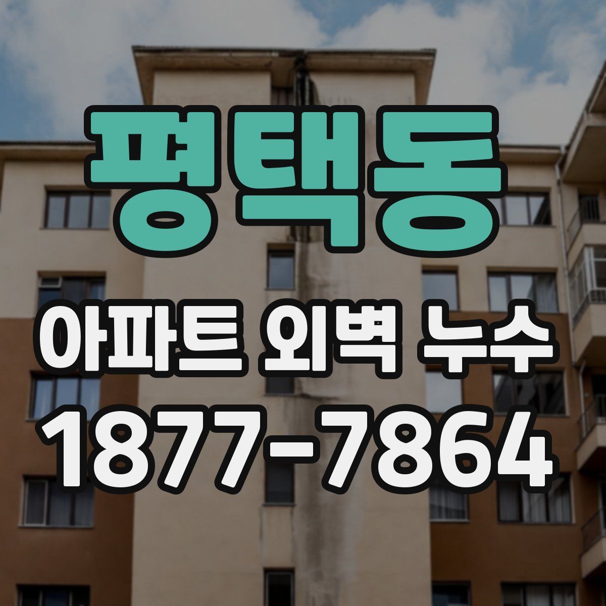 평택동 아파트 외벽 누수