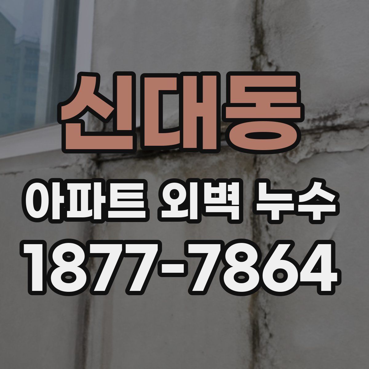 신대동 아파트 외벽 누수