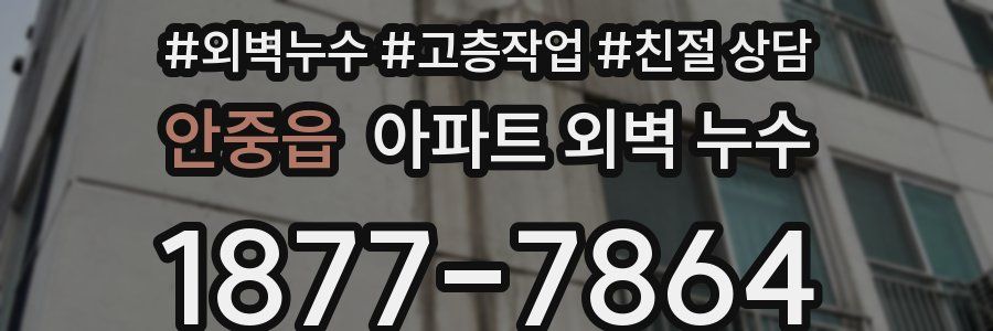 안중읍 아파트 외벽 누수