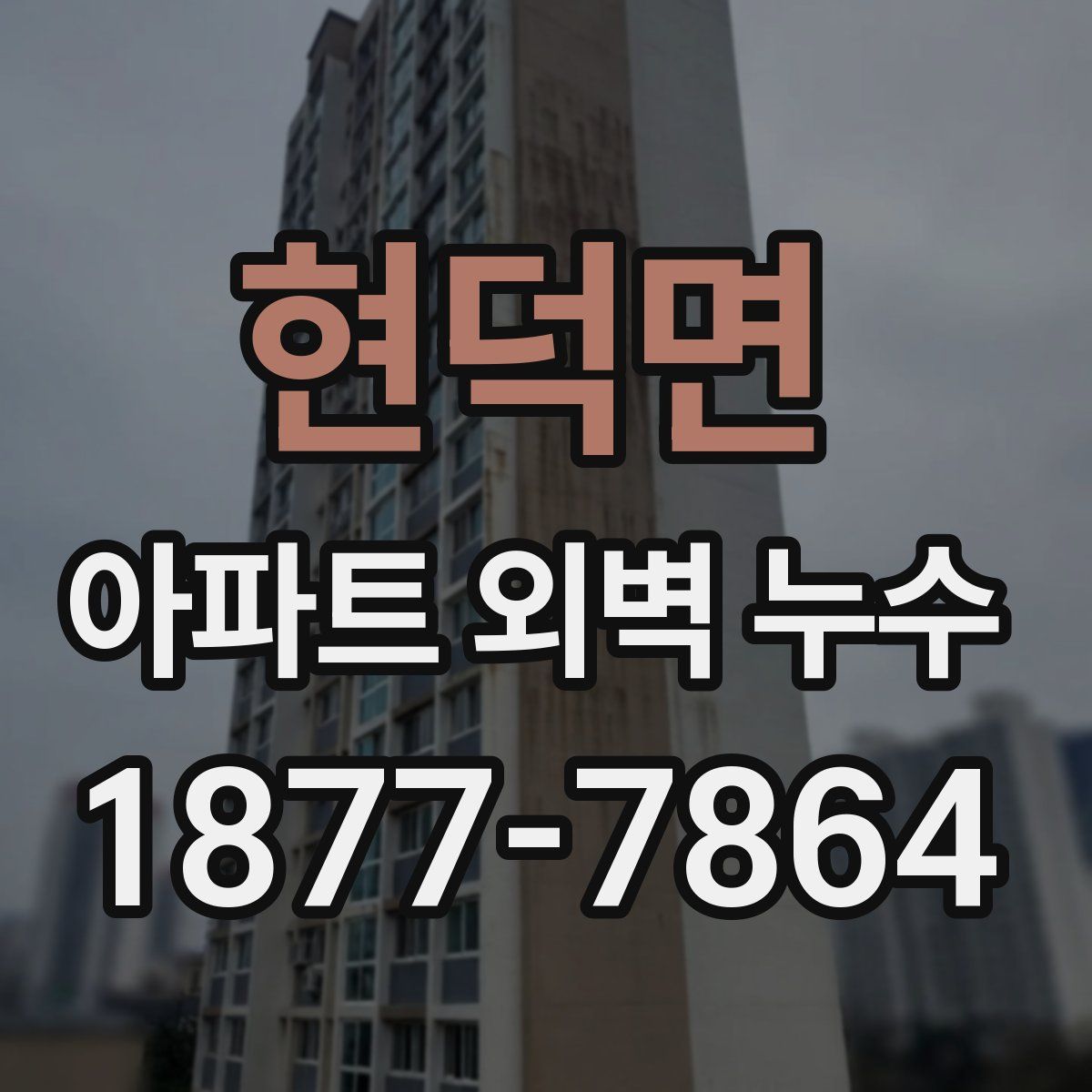 현덕면 아파트 외벽 누수