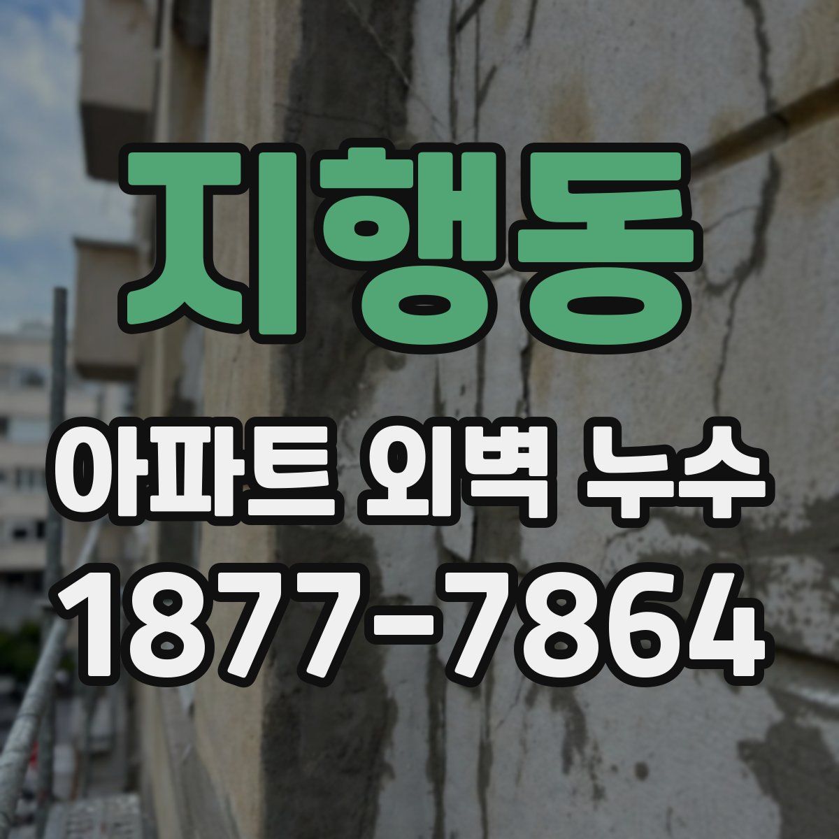 지행동 아파트 외벽 누수