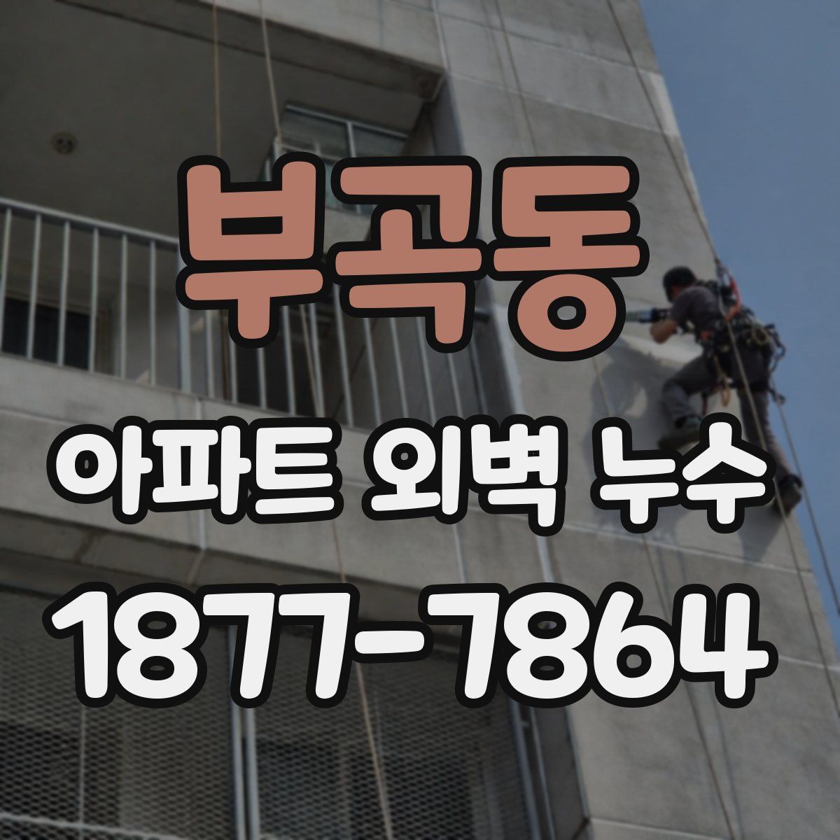 부곡동 아파트 외벽 누수