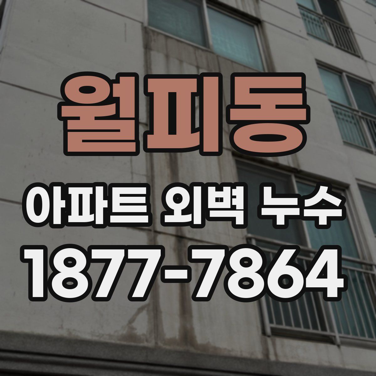 월피동 아파트 외벽 누수