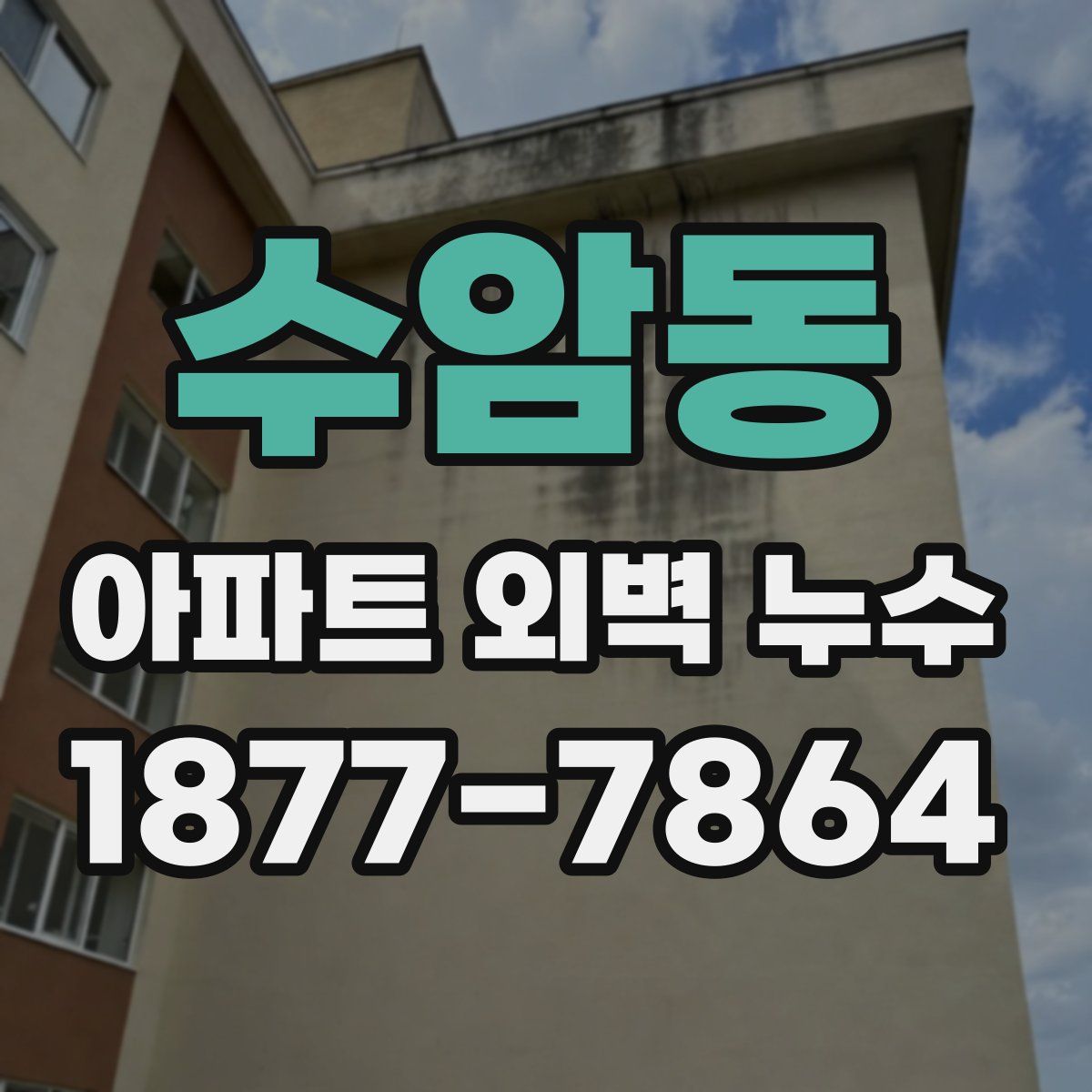 수암동 아파트 외벽 누수