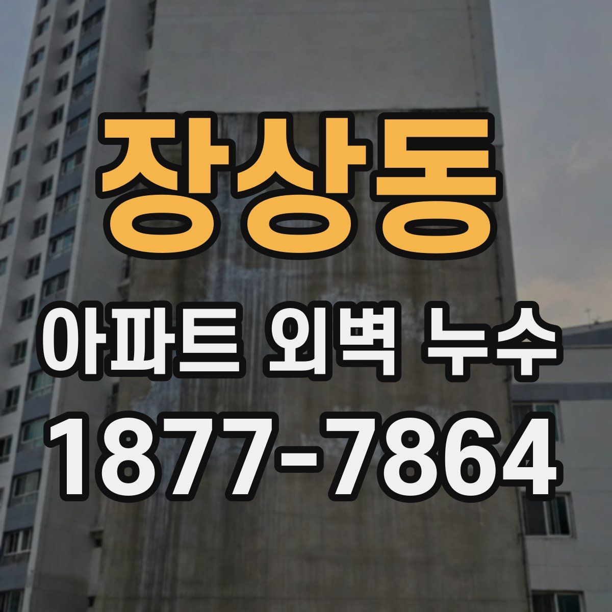 장상동 아파트 외벽 누수