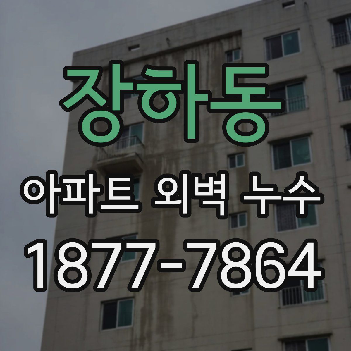 장하동 아파트 외벽 누수