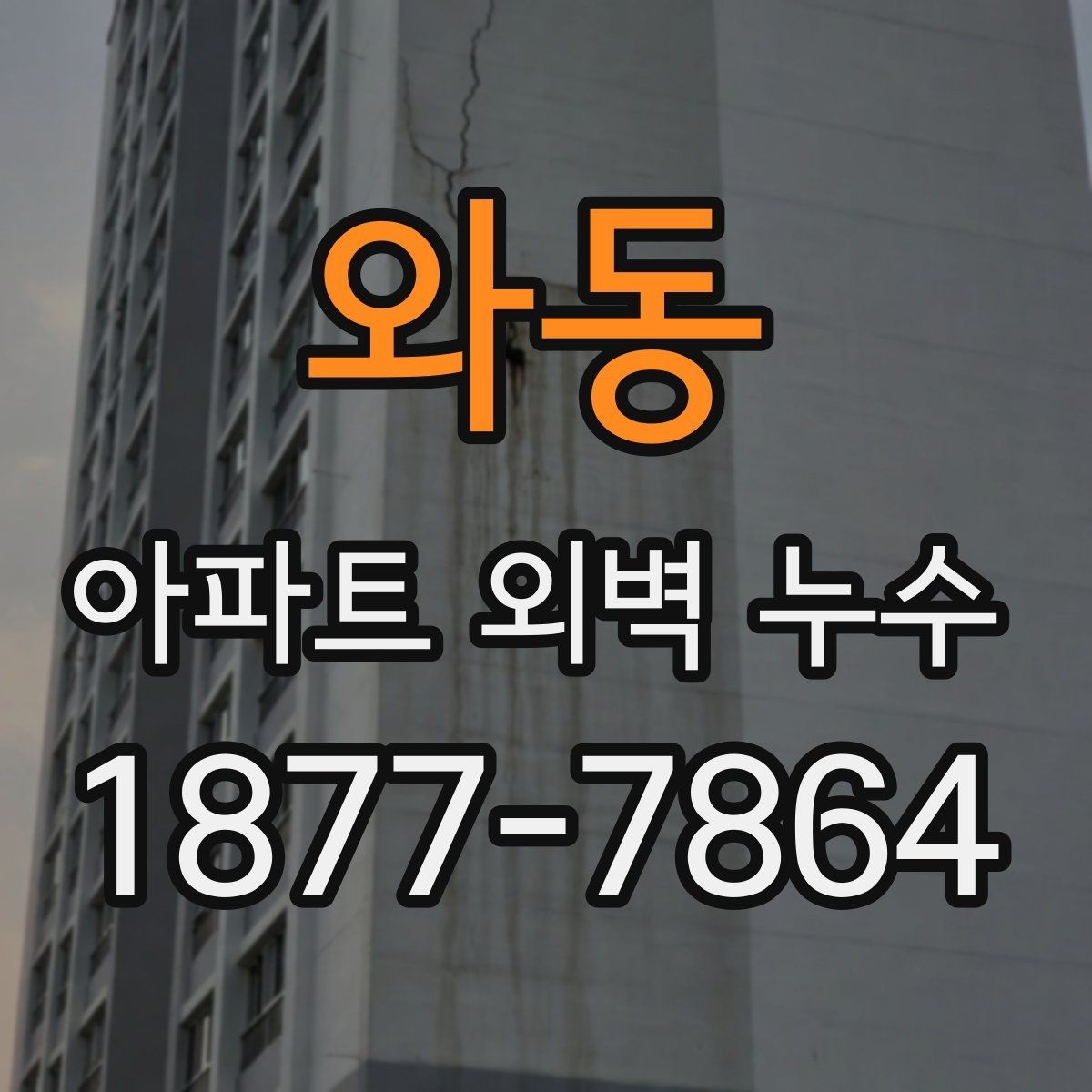 와동 아파트 외벽 누수 발생 후 실내 손상 확인 방법