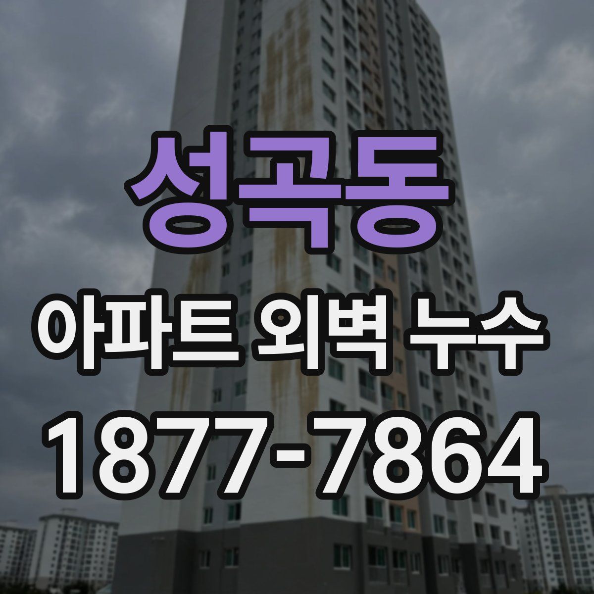 성곡동 아파트 외벽 누수