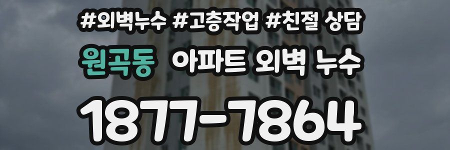 원곡동 아파트 외벽 누수