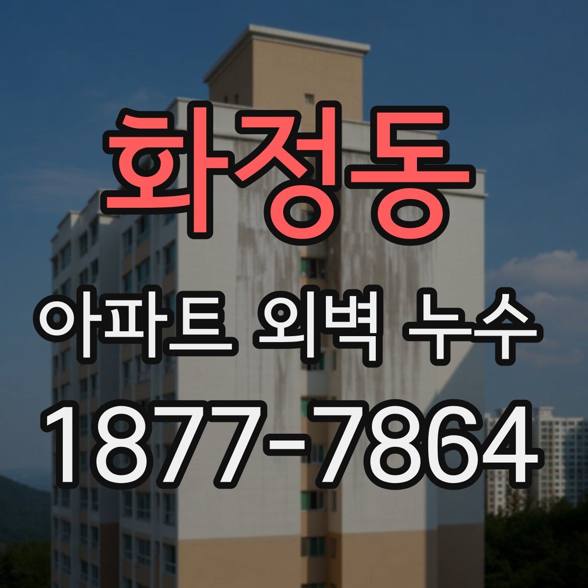 화정동 아파트 외벽 누수