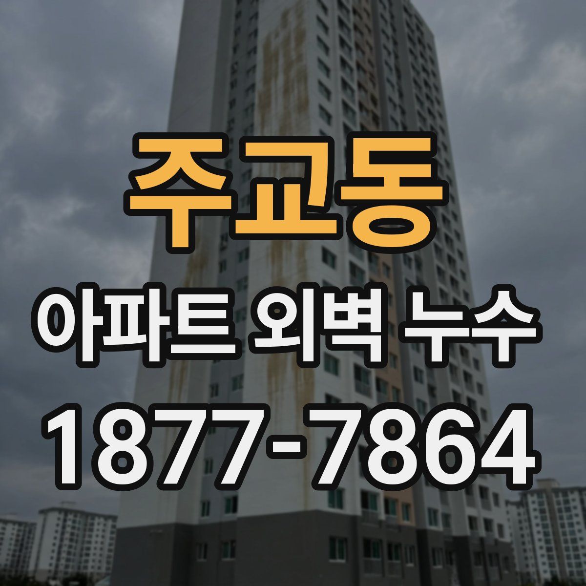 주교동 아파트 외벽 누수