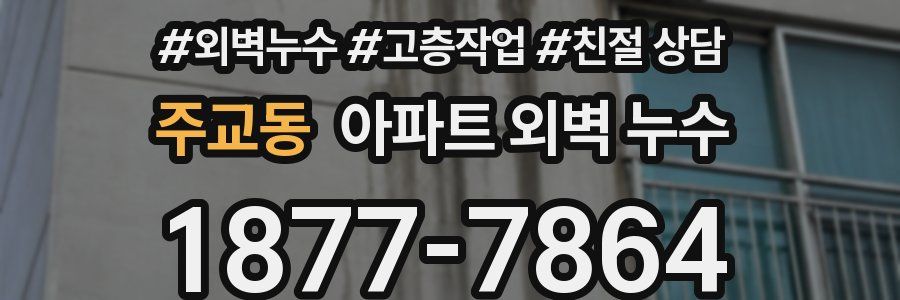 주교동 아파트 외벽 누수